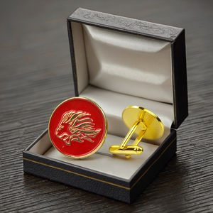 Vente en gros Ensemble de boutons de manchette pour hommes en acier inoxydable personnalisé avec pince à cravate Bouton de manchette de chemise pour fiançailles de mariage ou cadeau - Product Image 1