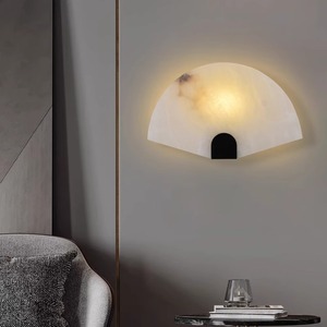 Lámpara de pared de mármol con fuente de luz LED de 220V para sala de estar, dormitorio, entrada, diseño minimalista - Product Image 2