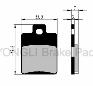 Pastiglie Freno Specifiche Nuove per Moto <span class=keywords><strong>PIAGGIO</strong></span> Zip 50 - Product Image 6