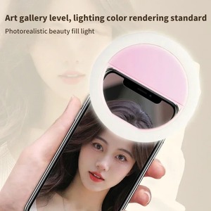 Produits pour la maison intelligente, lumière annulaire LED pour selfie avec charge USB, objectif pour téléphone portable, lampe annulaire LED pour selfie, lumière pour selfie sur smartphone - Product Image 2