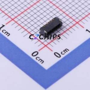 HDGC0601WR-S-6P Wire-to-Board Pin Header SMD,P=0.6mm,Horizontal Mount Connector 1x6P 0.6mm Horizontal Mount 6P - Product Image 1