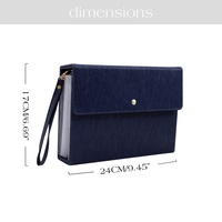 Organiseur de budget Hongbo, best-seller, en cuir Saffinano Epi 8 couleurs, format A5, avec enveloppes à onglets et enveloppe pour argent liquide, idéal pour les cadeaux