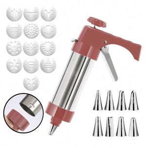 <b>Cookie</b> Press Kit Molds Butter Piping Nozzles Melt-in-your-mouth Baking <b>Tools</b> <b>Cookie</b> Extruder - Product Image 5
