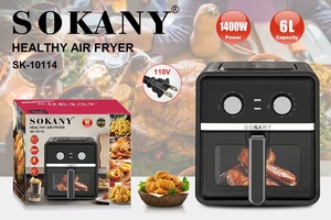 Freidora de <span class=keywords><strong>Aire</strong></span> Eléctrica Sokany 10114, la Mejor en Ventas, <span class=keywords><strong>Olla</strong></span> Antiadherente, Función Digital de Protección Contra Sobrecalentamiento - Product Image 5