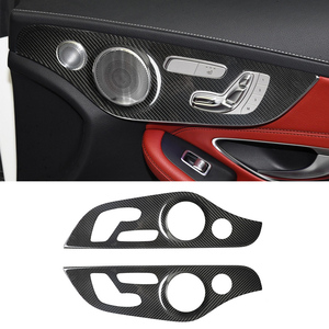 Garniture de porte en fibre de carbone pour Mercedes W205 AMG Coupé AMG C205 2 portes C260 C300 C200 accessoires Mercedes Classe C W205 intérieur - Product Image 1