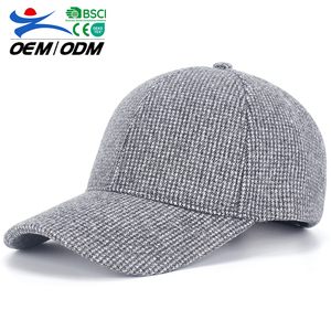 Gorra de béisbol negra unisex de invierno ajustable de 6 paneles a la moda personalizada en blanco al por mayor gorras deportivas - Product Image 1