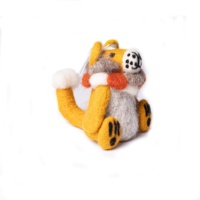 Jouets en feutre fait à la main laine mérinos feutre lion en peluche laine artisanat 2024 poupées éducatives Montessori