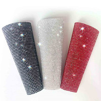 Housse de microphone en cristal de strass scintillant pour la remise des diplômes, la fête de Thanksgiving, le festival, le spectacle de karaoké, le concert vocal, la décoration