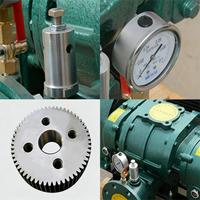 Souffleur à engrenages Shuijingling 5,5 KW 7HP à faible bruit et haute pression pour l'aquaculture industrielle, petite taille, haute productivité pour poissons et crevettes