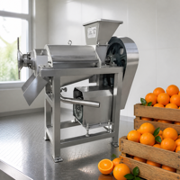 Industriële hoogproductieve fruitverwerkingsinstallatie sapmachine spiraalvormige koudpers citroenpers groente-extractor