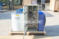 Machine à glace en flocons entièrement automatique de 1 tonne à faible consommation d'énergie, logo personnalisé pour usage agricole SINDEICE