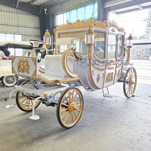 Carruaje de Caballos Eléctrico de Lujo para Transporte Especial, Estilo Moderno para Bodas Reales, Tipo Cenicienta - Product Image 6