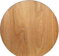 Table de banquet pliante en bois transparente ronde moderne de 5 pieds pour une utilisation en extérieur dans les hôtels