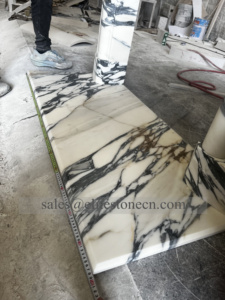 Chimenea de Mármol con Cabeza de León de Piedra Natural, Estilo Cultivado, Independiente, en Negro, <span class=keywords><strong>Blanco</strong></span> y Beige, con Encimera Eléctrica, Precio de Fábrica - Product Image 6