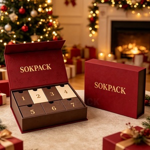 Calendario de Adviento Cosmético Magnético Ecológico Personalizado de 7 Días, Caja de Regalo de Lujo con Cuenta Regresiva, Caja de Embalaje de Cartón Rígido para las Fiestas - Product Image 5