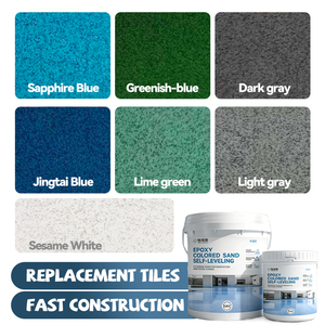 Vernice Epossidica <span class=keywords><strong>Bicomponente</strong></span> Personalizzata a Base d'Acqua, Rivestimento Liquido Multicolore per Ristrutturazione di Cemento Interno ed Esterno - Product Image 3