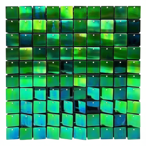 Piastrelle in gres porcellanato 300 x 300 mm Verde lucido smaltato per pareti di bagni, uso interno ed esterno - Product Image 1