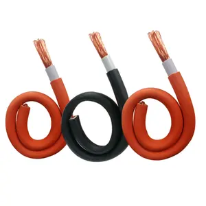 Double Sheath Welding Cable RVV 10mm 25mm 35mm 50mm 70mm 95mm 120mm Electric Copper Wire 900V DC