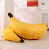 Fauteuil banane en peluche de luxe pour enfants et adultes, canapé de sol moderne et créatif en boîte