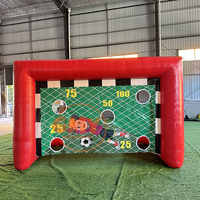 But de football gonflable pour jeu de tir, imprimé en sérigraphie multicolore, motif dessin animé, durable, 10-12ft X 8-10ft X 4-6ft
