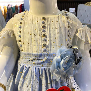 ชุดเดรสเจ้าหญิงสำหรับเด็กผู้หญิง,ชุดเดรสผ้าฝ้าย3d สามมิติสำหรับเด็ก - Product Image 3