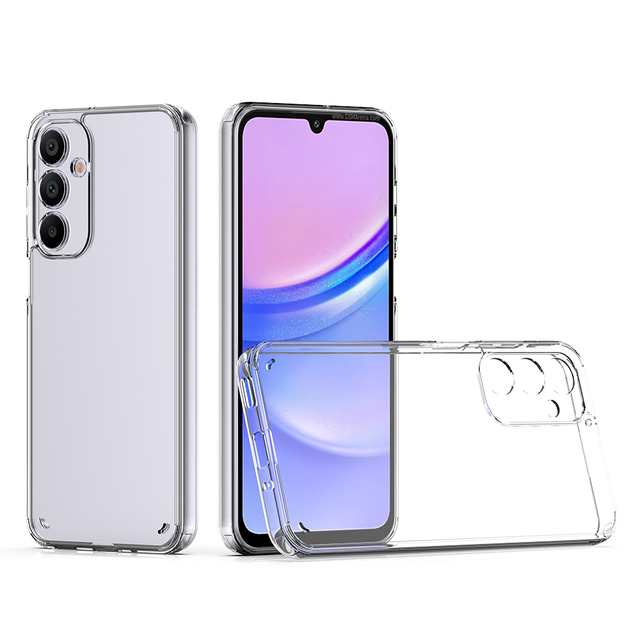 1.5mm Shockproof Precise Hole Clear Silicone Soft Transparent Tpu Phone Case for Samsung Galaxy M16 M06 Back Cover