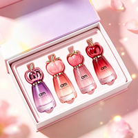 Fruitvormige parfumflesjesset, glazen lege parfumflesjes voor cosmetische verpakkingen