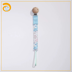 Chaîne de <span class=keywords><strong>sucette</strong></span> anti-perte multicolore pour bébé, nouvelle <span class=keywords><strong>sucette</strong></span> en coton sécurisée avec clip en bois, articles pour bébé - Product Image 3