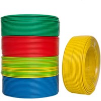 Câbles Électriques BV à Prix Usine 1.5mm 2.5mm 4mm 6mm 10mm 16mm 450/750V, Fils Rigides en Cuivre PVC pour Bâtiment et Câblage Domestique