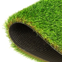 Césped Artificial Premium de 4 Tonos, 20-40 mm, Césped Sintético de Alta Densidad, Aspecto Natural para Jardín y Paisajismo, Resistente a los Rayos UV
