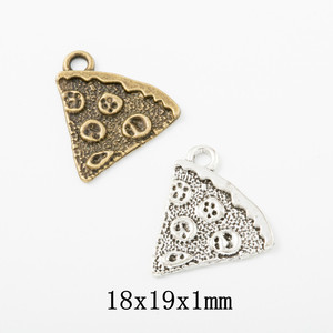 DIY compuesto de aleación de Zinc accesorios de joyería colgante <span class=keywords><strong>Pizza</strong></span> Zakka venta al por mayor directo de fábrica 1461 - Product Image 2
