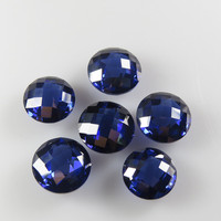 Bon poli 4mm-10mm forme ronde à facettes coupe Briolette coupe cubique zircone Checker coupe cubique Zircon pierre perles pour bijoux bricolage