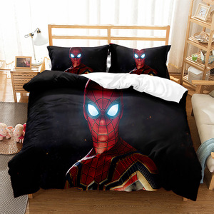 <strong>Spider</strong>-<strong>man</strong> Series Superhero Cartoon Children's Animation 3d Digital Printed Quilt Cover Pillowcase and <strong>Bedding</strong> Set - Product Image 4