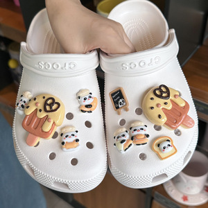 Accesorios decorativos para zapatos con diseño <span class=keywords><strong>de</strong></span> panda, helado y paleta <span class=keywords><strong>de</strong></span> helado, para sandalias y zapatillas DIY - Product Image 1