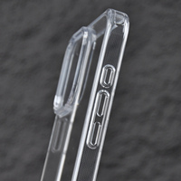 Coque transparente pour iPhone 16 17 18 Pro Max, coque transparente en cristal, antichoc, pour téléphone portable