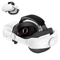 Sangle de remplacement pour casque VR Meta Quest 2 - Coussin en silicone souple et réglable Elite