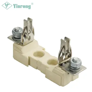 Yinrong suporte de fusível 125a, baixa tensão para fusível de porcelana de 22x58 cilindro