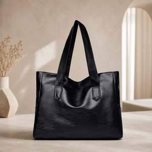 Bolsos Tote 2026 de Lujo Unisex, Bolso Tote Casual de PU, Bolso Tote de Lona de Gran Capacidad para la Escuela, el Trabajo y Negocios - Product Image 1