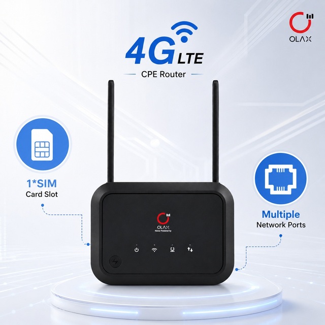 OLAX AX8 PRO Wifi Router 5000mAh 4G CPE Router 300Mbps Mobile Router Mifi 4GSim Card for Outdoor Openwrt VPN