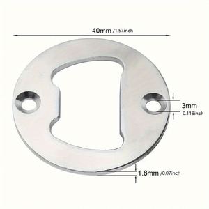 <b>DIY</b> Round Metal Iron Bottle Opener Parts Fittings Inserts <b>Kit</b> with Screws for Bottle Opener - Product Image 2