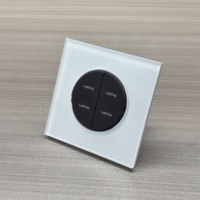 Interrupteur mural intelligent WiFi Zigbee Tuya pour hôtel, UE, Royaume-Uni, 1/2/3 voies, panneau en verre trempé, commande vocale Alexa Google Home