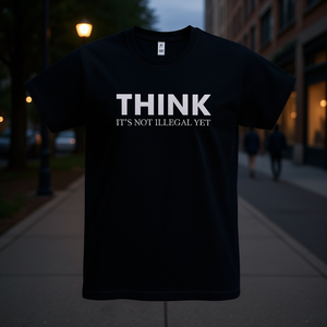 Maglietta Think Nera: Non è Ancora Proibito Pensare, ma è Abbigliamento Promozionale - Product Image 3