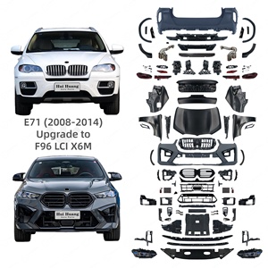 Para BWM <span class=keywords><strong>X6</strong></span> E71 2008-2014 xDrive35i xDrive50i <span class=keywords><strong>xDrive30d</strong></span> xDrive35d Exterior Facelift Grille Bumper Body Kit a F96 LCI X6M 2023 + - Product Image 1