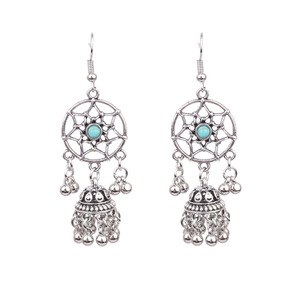 Tibetan Silver Vintage Drop <b>Earrings</b> With <b>Tassel</b> Beads For Women Party Jewelry Fashion Dangle <b>Earrings</b> - Product Image 5