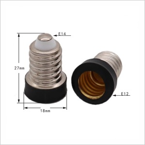 Adaptador de Portalámparas HoneyFly <span class=keywords><strong>E14</strong></span> a <span class=keywords><strong>E12</strong></span>, Convertidor de 220V 3A, Conector para Bombillas Halógenas, Accesorios de Iluminación - Product Image 1