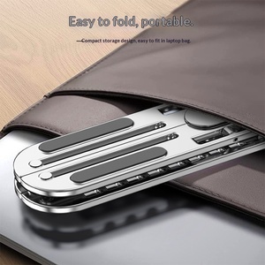 Soporte para Portátil de Aleación de Aluminio, Base de Soporte Estable y Refrigerante para Portátiles de 17 Pulgadas, para Juegos y Uso en Escritorio - Product Image 5