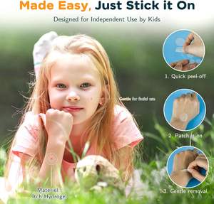 Parches para Aliviar la Picazón de Picaduras de Insectos para Niños - 60 Unidades, Esenciales para Viajes y Campamentos, Adhesivos para Aliviar la Picazón de <span class=keywords><strong>Mosquitos</strong></span> e Insectos - Product Image 2