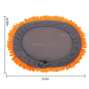 Mopa para lavado de coches con mango ajustable, mopa de limpieza para coches, escoba de chenilla suave, mopa para limpiar ventanas, removedor de polvo para coches, cepillo para encerar - Product Image 6