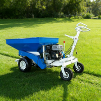 Épandeur d'engrais robuste autopropulsé pour les grandes surfaces, les pelouses, les prairies et les champs agricoles