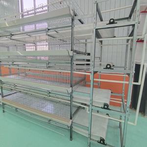 Facile à nettoyer <span class=keywords><strong>Cage</strong></span> à poulets en couches à haute efficacité Cages automatiques à couches de type H <span class=keywords><strong>Cage</strong></span> à poulets à fumier manuelle pour ferme avicole - Product Image 1
